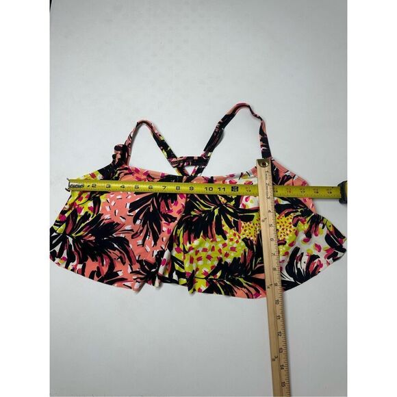 Decree Women's Bohemian Bikini Top Swimsuit Size 1X Floral Print Rushed - Picture 3 of 11